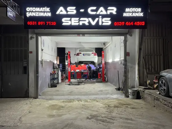 AS-CAR Servis atölyesinde otomatik şanzıman ve motor mekanik çalışması — 70